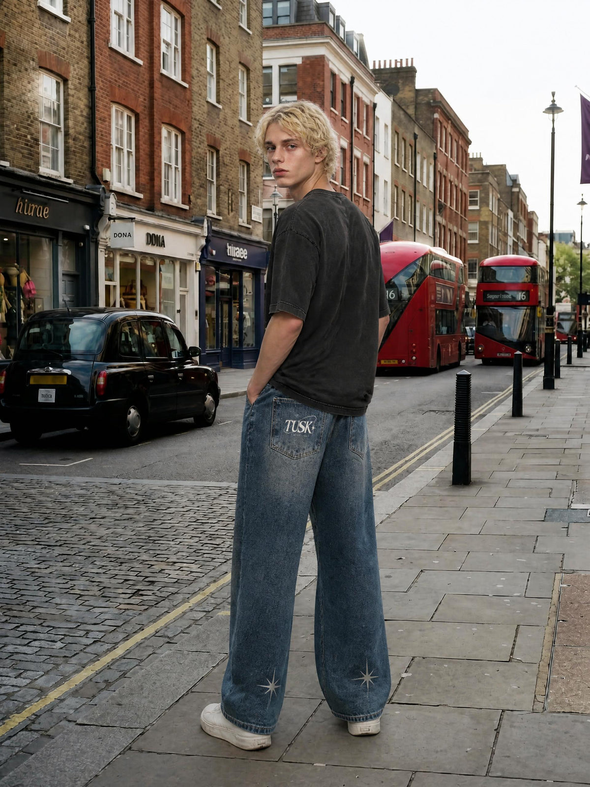 Men's Vintage Wash Denim Jeans