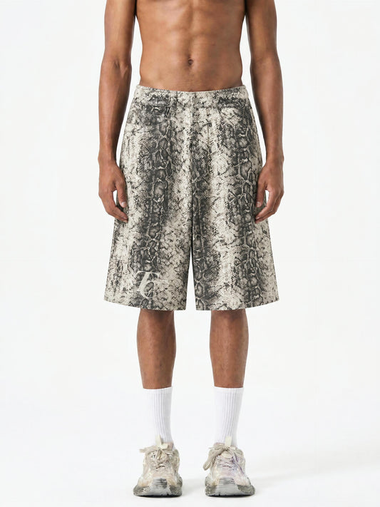 Men's Snake Print Shorts