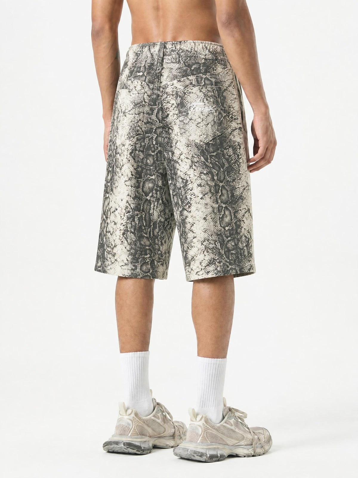 Men's Snake Print Shorts