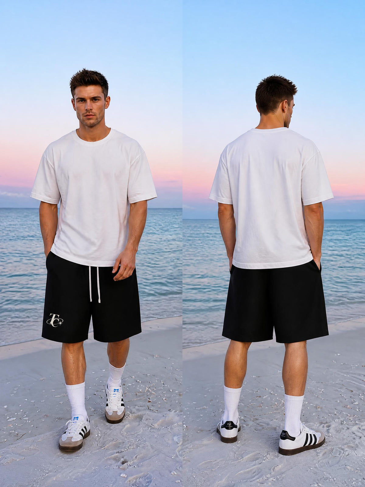 Unisex Heavyweight Raw Edge Shorts