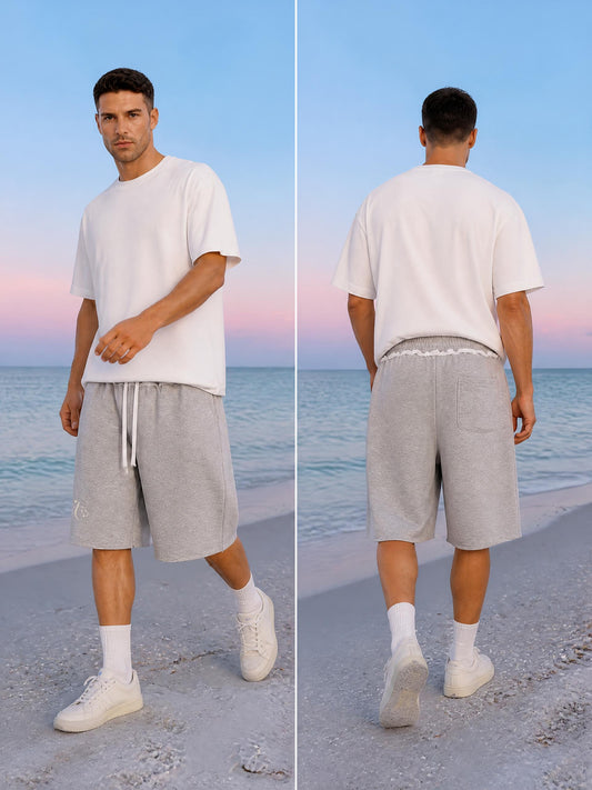 Unisex Heavyweight Raw Edge Shorts