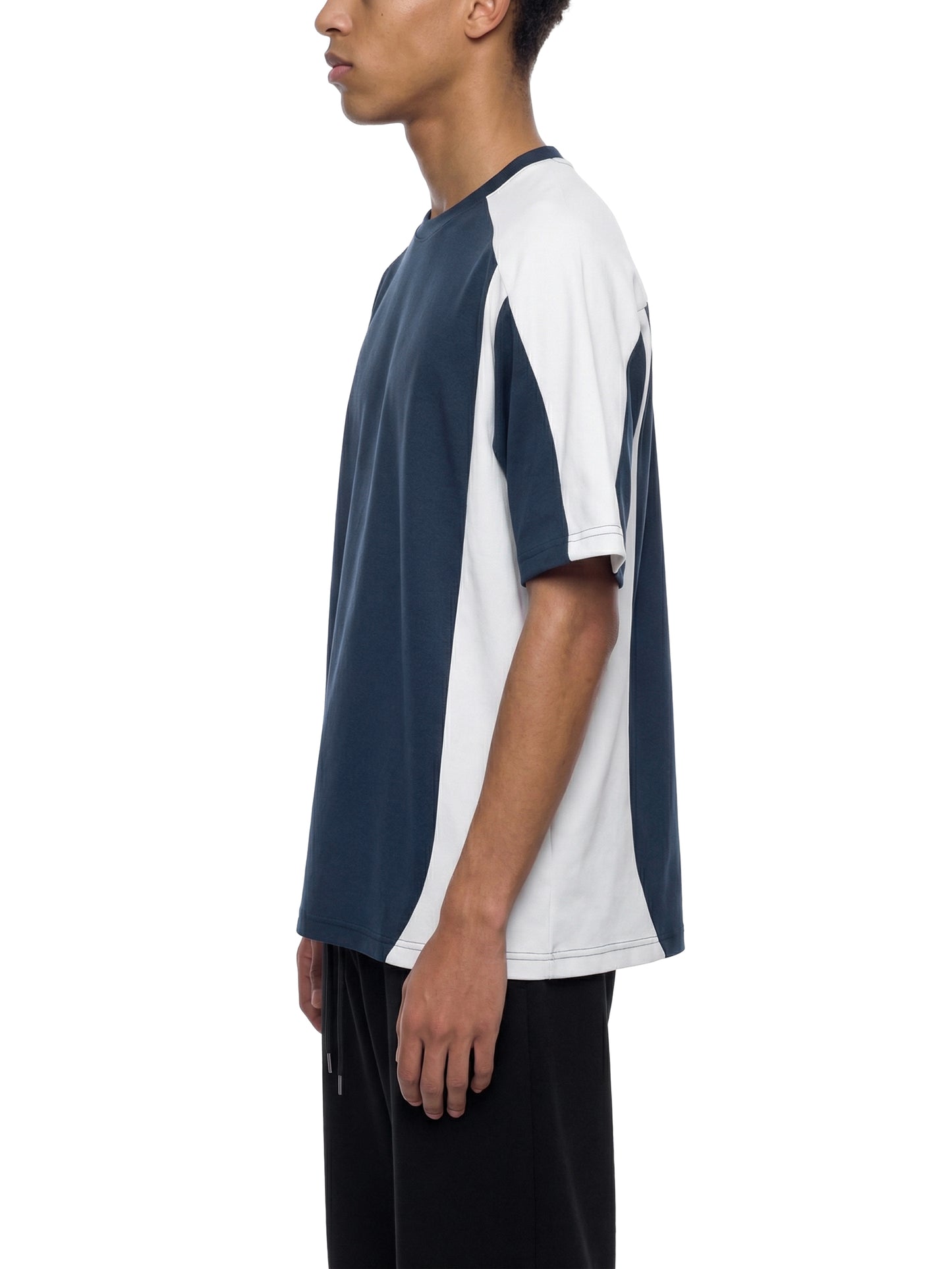 Unisex Color Block Loose T-Shirt