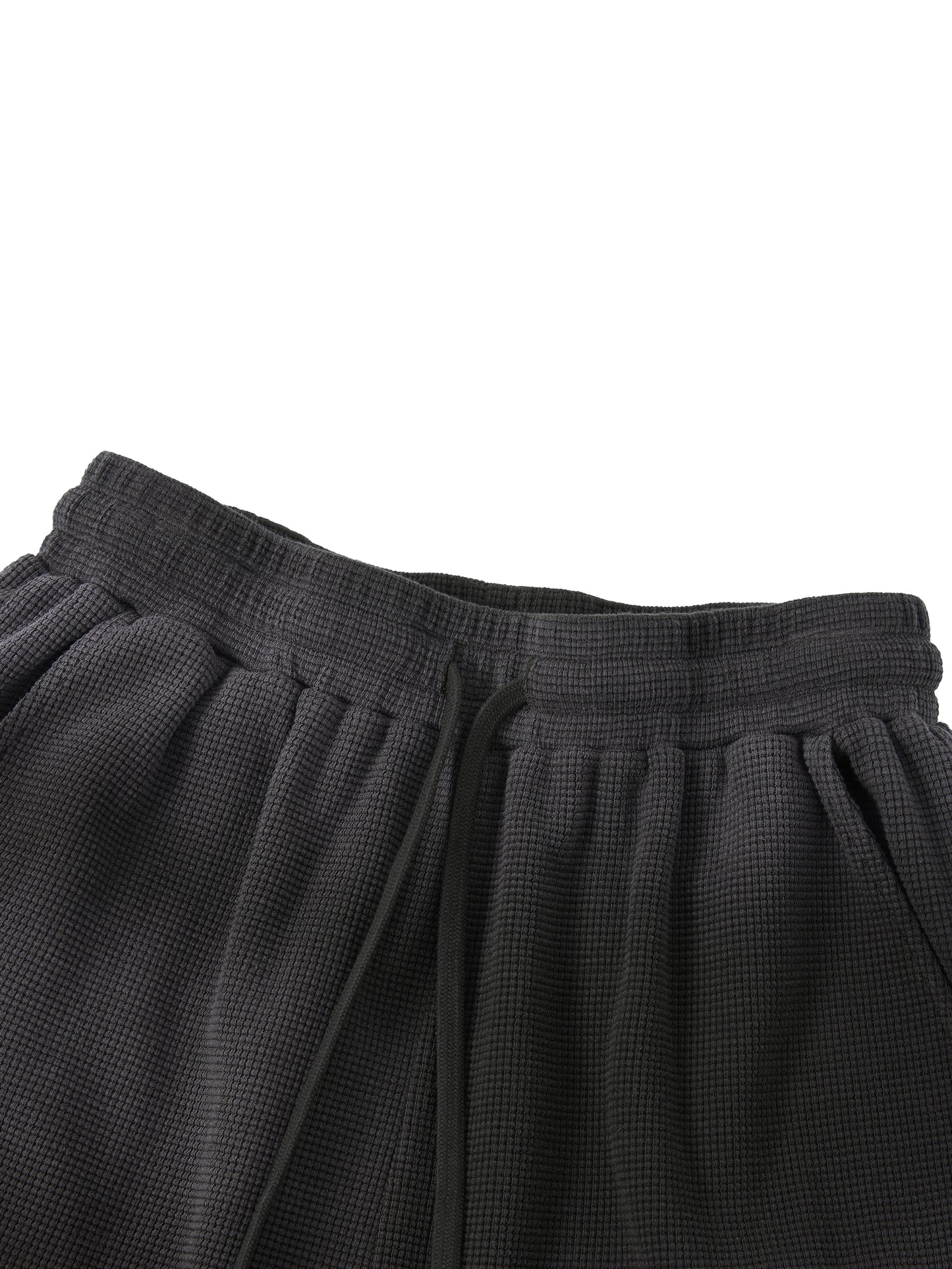 Unisex Sunfade Waffle Raw Hem Shorts