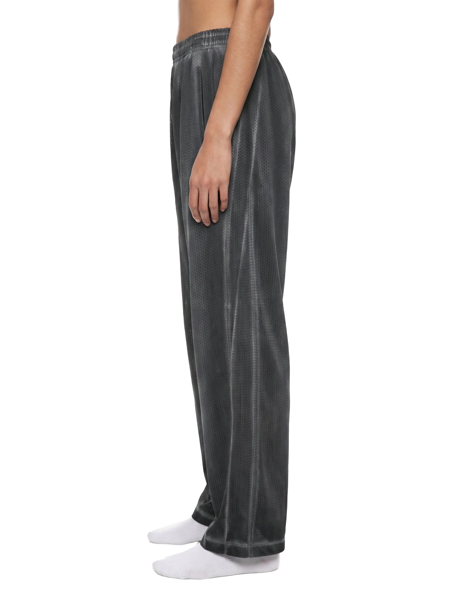 Unisex Vintage Wash Wide Leg Mesh Sweatpants